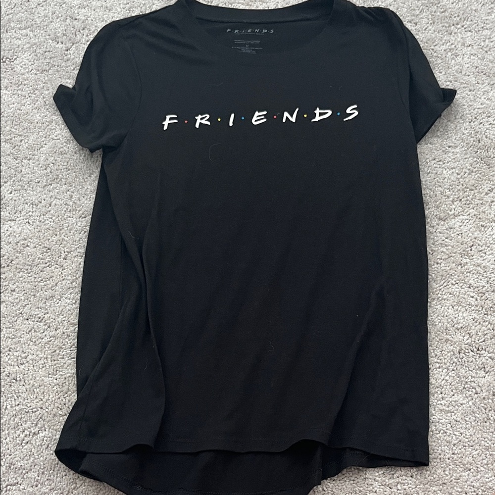 FRIENDS Black Short Sleeve Tee
